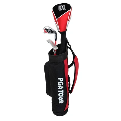 PGA Tour Kids Golf Club Set Ages 5–8 W/ Bag Driver 7 Iron & Putter Righthanded - Image 1 of 4