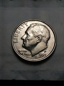 1993 p dime die clash and cuds error dime - Picture 1 of 9