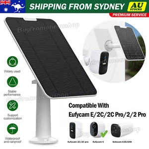 10W Solar Panels for Eufy Eufycam Cam E/2C/E/2 Pro Wall Mount 300CM Power Cable - Picture 1 of 11