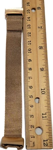 Fitbit Charge 3 4 Watch Band Faux Gold Metal Mesh Pattern Strap 15 cm 6" - Picture 1 of 1