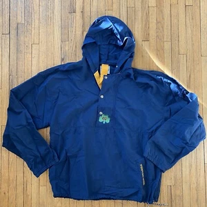 NCAA Notre Dame Fighting Irish Pullover Button Hoodie Warm-Up The Game Blue - Picture 1 of 5