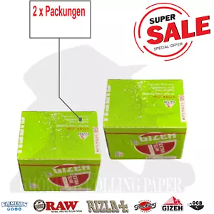 2 x Papel para cigarrillos Giza Super Fine Extra Slim 50 cuadernos de 66 hojas - Imagen 1 de 4