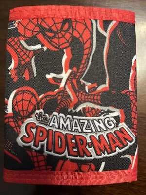 Wallet, Tri-Fold 🕸️ Amazing Spider-Man 🕸️ Marvel - Black and Red  (New) - Image 1 of 4