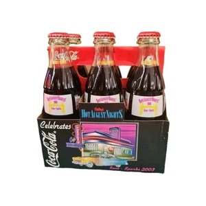 6 Green Bottles Hot August Nights Reno-Sparks Coca-Cola Classic Carton 2003 - Picture 1 of 6