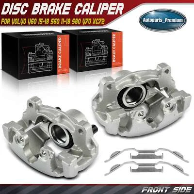 Pinza de freno delantera 2 piezas para Volvo V60 15-18 S60 11-18 S80 07-16 V70 XC70 Foto 1 de 4