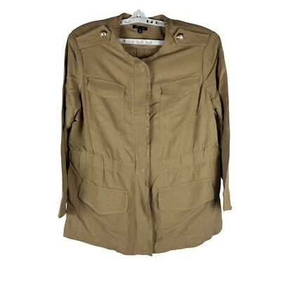 Tommy Hilfiger Womens Tan Military Style Jacket - Size 14W - Image 1 of 4