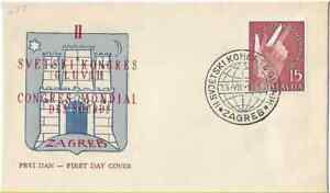 FDC 1955 Yugoslavia Congress Deaf People Vintage Disability Day Deafness Zagreb