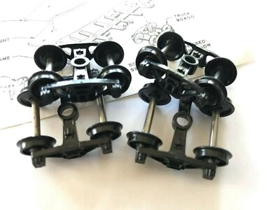 Athearn HO Part #90400 Bettendorf Type Freight Trucks - 2 Pairs!  NEW - Image 1 of 4