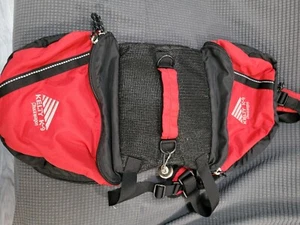 KELTY K-9 Chuckwagon Dog Backpack Size M Hiking Trail Pack For Dogs Red Black - Picture 1 of 2