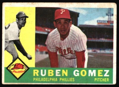 1960 Topps Ruben Gomez #82 Philadelphia Phillies - Image 1 of 2