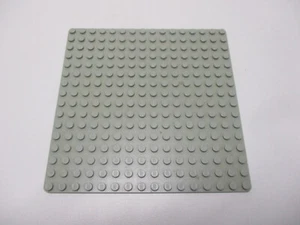 (A17/8) Lego 1x piastra 3865 sottile vecchio grigio chiaro 16x16 pirati cavalieri Star Wars - Foto 1 di 2