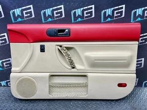 ⭐ OEM 2001-2010 VOLKSWAGEN VW BEETLE HARDTOP RIGHT INTERIOR DOOR PANEL RED BEIGE - Picture 1 of 19