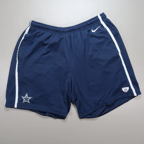 Dallas Cowboys Shorts Mens 3XL Blue Nike Equipment Training Vented Drawstring * Cover