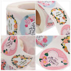 Matte Mother's Day Sticker Rolls - Self Adhesive Flower Labels-DH