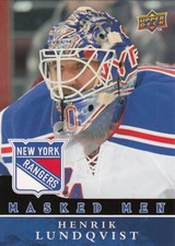 2008-09 Upper Deck MASKED MEN #MM6 - HENRIK LUNDQVIST Goalie