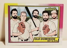 OLD DOMINION 2019 TOUR MANN MUSIC CENTER PHILADELPHIA BASEBALL TRADING CARD