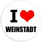 I love Weinstadt in 2 Größen  Aufkleber mehrfarbig Sticker