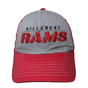 Hillcrest Rams Strapback Hat Red One Size Adjustable Embroidered 6 Panel Cotton - Picture 1 of 8