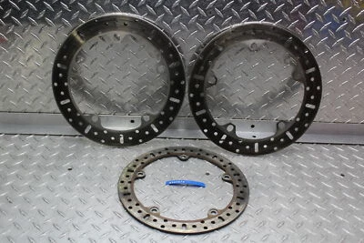 1995 BMW R1100GS ABS DIANTEIRO ESQUERDO DIREITO DISCOS ROTORES DE FREIO COM ROTOR TRASEIRO - Imagem 1 de 4