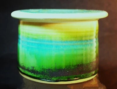 French Butter Keeper Ceramic Crock Butter Bell Handmade Pottery Artist Signed - Image 1 of 4