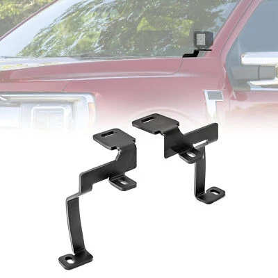 LED Pod Side Hood Ditch Light Mount Brackets for Ford F150 RAPTOR 2021-22 23 24 - Image 1 of 4