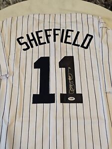 Gary Sheffield Autographed/Signed Jersey PSA/DNA Sticker New York Yankees Legend