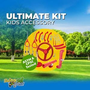 JUEGO DE SWING STUFF ULTIMATE KIT ROJO equipo parque hardware cadena fuerte exterior 0258 - Imagen 1 de 8