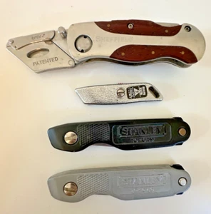 Sheffeild Pocket Knife Set Allway Tools Micro Stanley Box Cutters Set of 4 - Picture 1 of 7