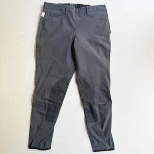 Tailored Sportsman Breeches Size 30 Trophy Hunter Side Zip Knee Patch Dusty Blue - Picture 1 of 8