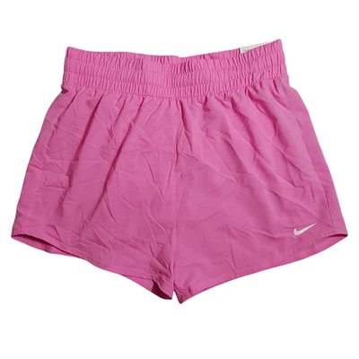 Nike One Dri Fit Girl's Pink Size L Built In Panty Training Shorts FREE S&H - Image 1 of 2