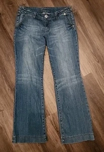 Guess Damen Wide-Leg Jeans 32 Medium Wash Denim - Bild 1 von 8