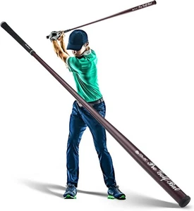 Golf Swing Trainer Pro Bat Carbon Fiber Training red - Picture 1 of 6