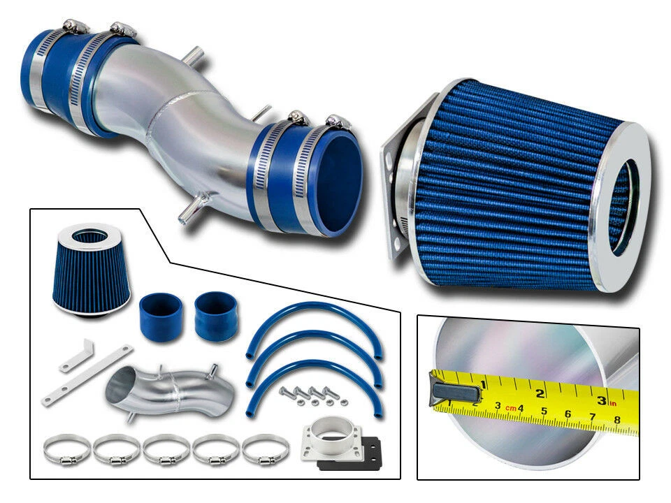 Kit de admisión de aire Sport Ram azul + filtro para 93-97 Altima/91-99 Sentra 200SX G20 Foto 1 de 1