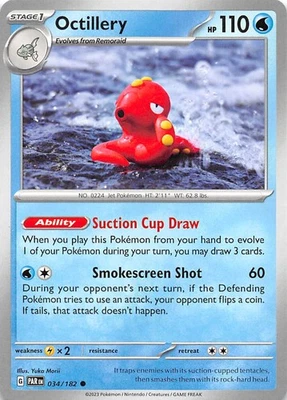 Octillery 034/182 SV04 Paradox Rift Pokemon 008562 - Image 1 of 2