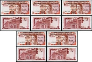 Gibraltar - 5 pcs x 1 Pound 1988 UNC Pick 20e Lemberg-Zp - Picture 1 of 2