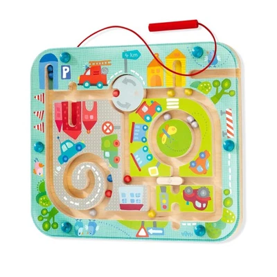 Busy Board for Toddlers 2-4 Town Magnetic Maze Puzzle Game - Toddler Travel T... - Image 1 of 4