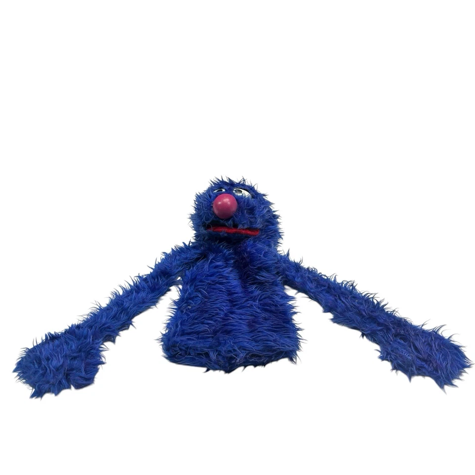 "Mítere de mano vintage de 12"" de los Muppets Inc Sesame Street Grover juguete temprano raro de los años 70" Foto 1 de 4