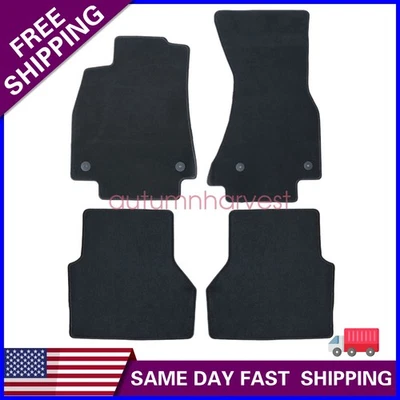 2019 2020 2021 2022 2023 For Audi A6 S6 Front & Rear Floor Mats Carpet Velour 4x - Image 1 of 4