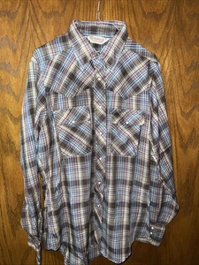 Sundance Career Club Pearl Snap Long Sleeve Medium - Picture 1 of 4