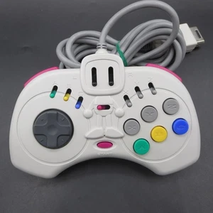 Sega Saturn Controller White SBOM Joycard Bomberman Version OEM Japan Made - Picture 1 of 7