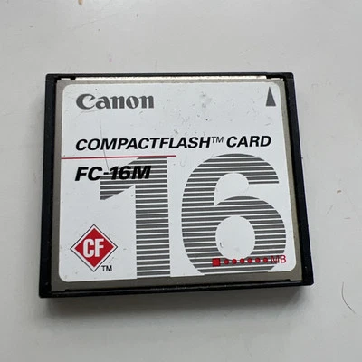 Canon 16MB FC-16M Megabyte Compact Flash Memory Card - - Image 1 of 2