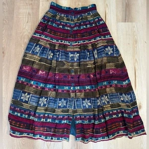 ESCADA Vintage Skirt Colorful Southwest Style Print Women's 36 - Picture 1 of 14