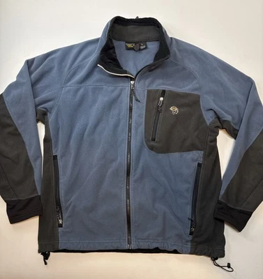 Chaqueta polar Mountain Hardwear Polartec para hombre azul negra cremallera completa talla grande Foto 1 de 4