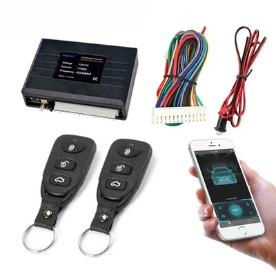 Auto Remote Central Kit Door Lock Keyless APP with Remote Contr Entry System - Image 1 of 4