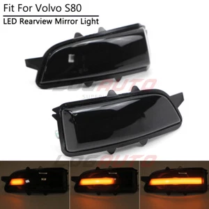 For Volvo S80 S60 S40 2007-2013 LED Side Rearview Mirror Light Turn Smoke Lens - Bild 1 von 12