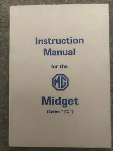 Instruction Manual MG TC - Picture 1 of 1