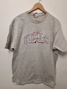 vintage chicago cubs shirt mens size xl extra large grey gray embroidered 90s - Picture 1 of 10