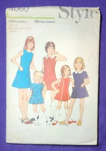 Style 4060 - Girl's Dress - Size 6 CUT sewing pattern  - Picture 1 of 4