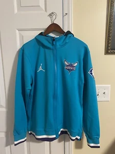 Charlotte Hornets NBA Jordan Men’s Size M Full-Zip Jacket DA7924-415 - Picture 1 of 6