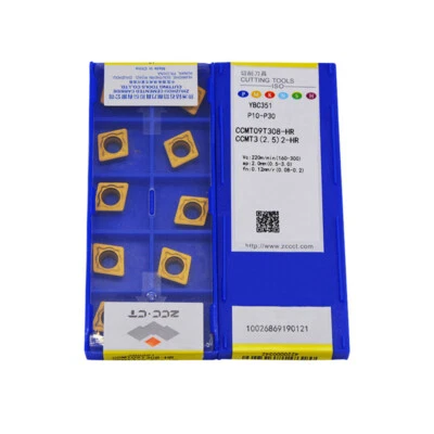 ZCC-CT CCMT09T308-HR CCMT3(2.5)2-HR YBC351 CNC Carbide Inserts 10pcs for Steel - Image 1 of 4